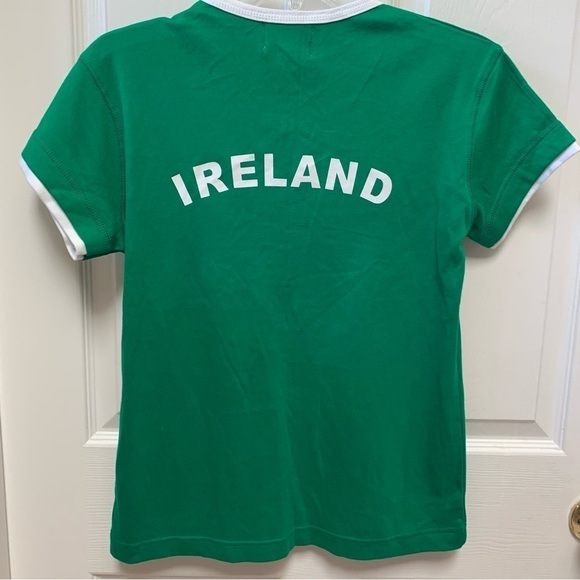 LANSDOWNE Ireland shamrock ring neck short sleeved embroidered tee unisex - Picture 4 of 11